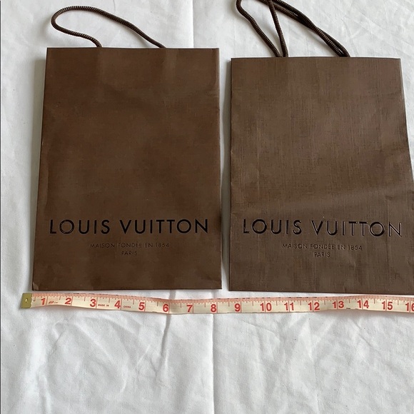 Louis Vuitton brown paper shopper shipping bag - Picture 2 of 7